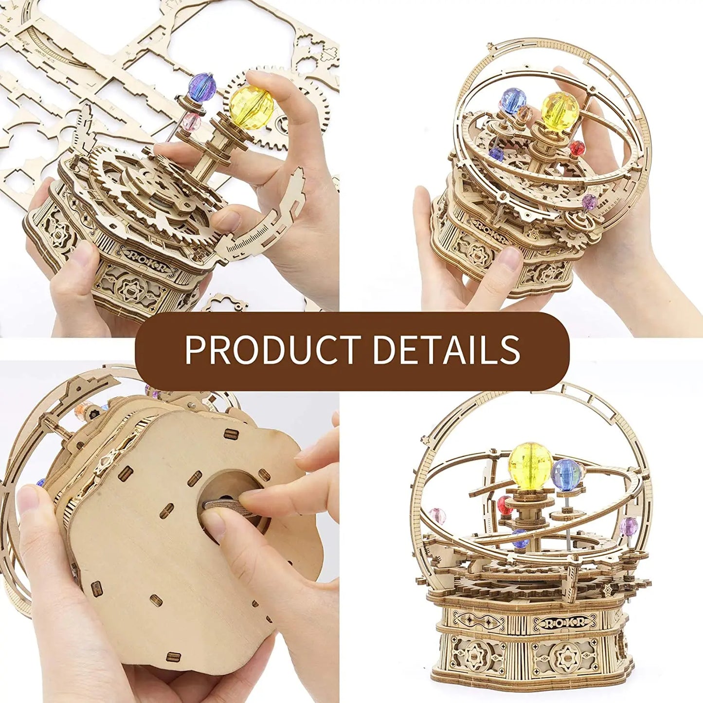 Robotime Rokr 3D Starry Night DIY Music Box Kit