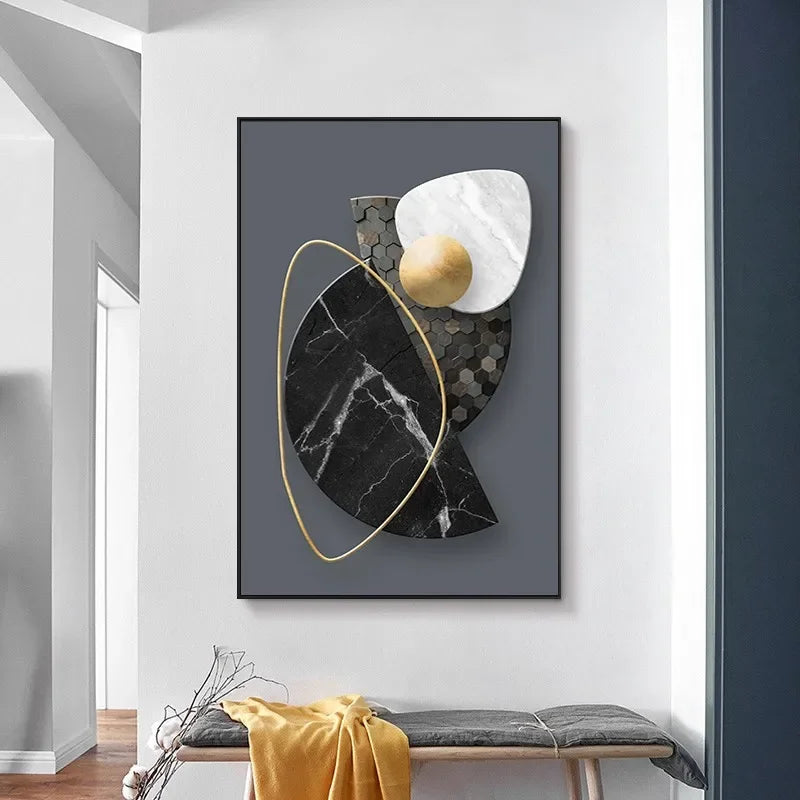 Modern Geometric Canvas Art – Elevate Your Home Décor