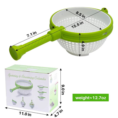 LMETJMA Salad Spinner: Effortless and Eco-Friendly Way to Wash Your Greens