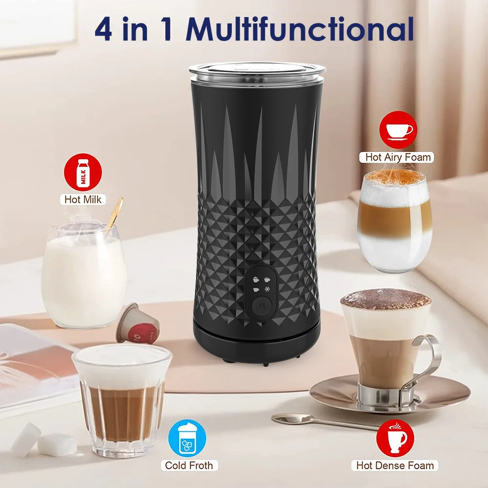 Mousseur à lait automatique 400 W pour lattes et cappuccinos chauds et froids