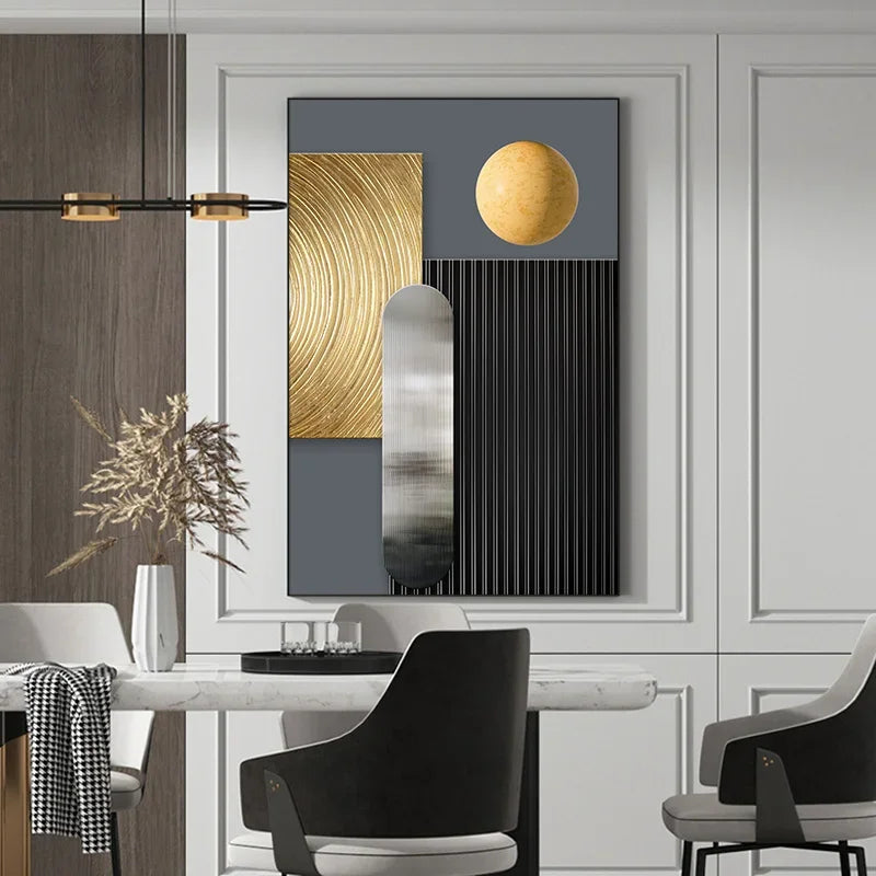 Modern Geometric Canvas Art – Elevate Your Home Décor