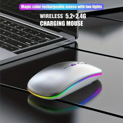 RGB Wireless Gaming Mouse: Enhanced Performance with Silent Backlit Design