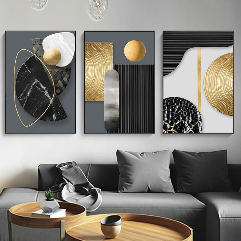 Modern Geometric Canvas Art – Elevate Your Home Décor