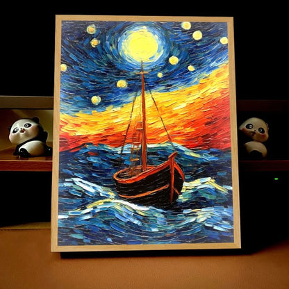 Van Gogh Anime LED Night Light: Art Meets Technology