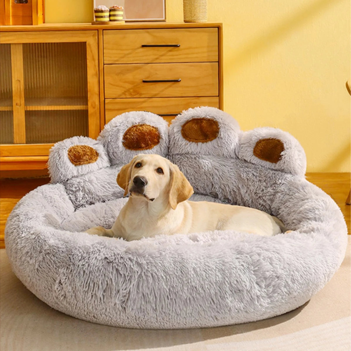 Cama cómoda y mullida para mascotas: sofá acogedor para perros y gatos