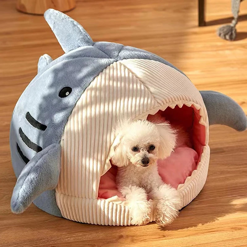 Purr-fect Comfort: Shark Pet Nest for Cats