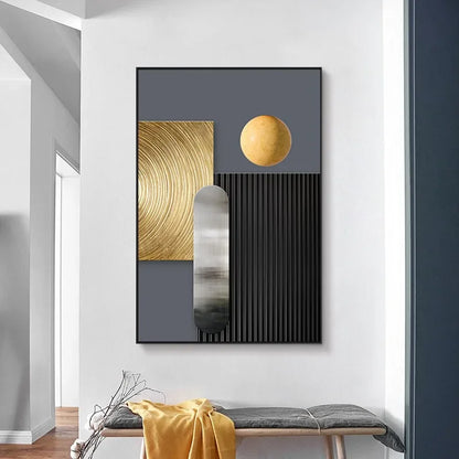 Modern Geometric Canvas Art – Elevate Your Home Décor