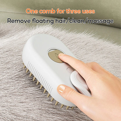 Multifunctional Pet Grooming Comb with Electric Hair Removal and Massage for Cats and Dogs