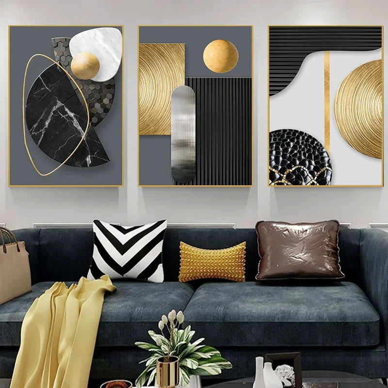 Modern Geometric Canvas Art – Elevate Your Home Décor