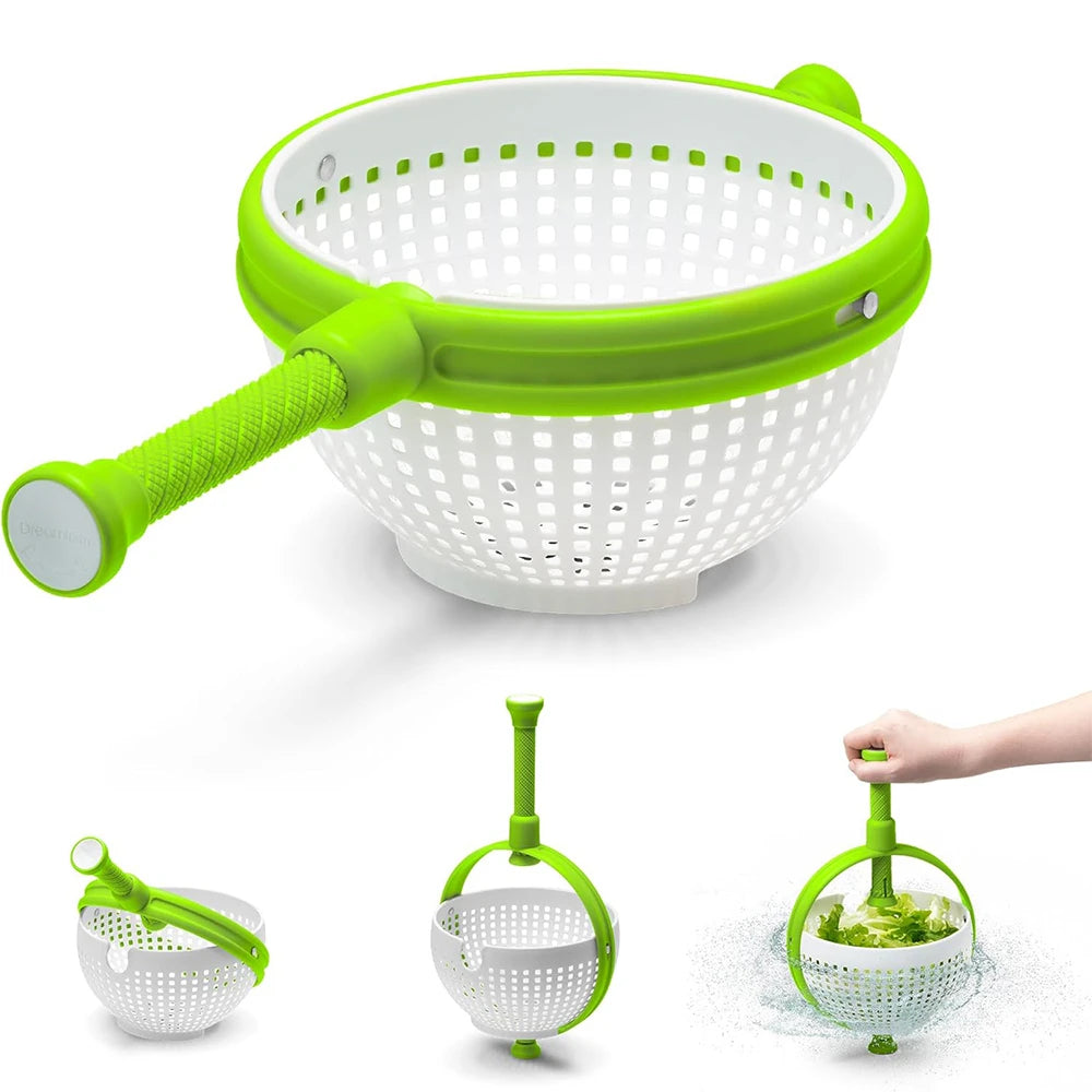 LMETJMA Salad Spinner: Effortless and Eco-Friendly Way to Wash Your Greens