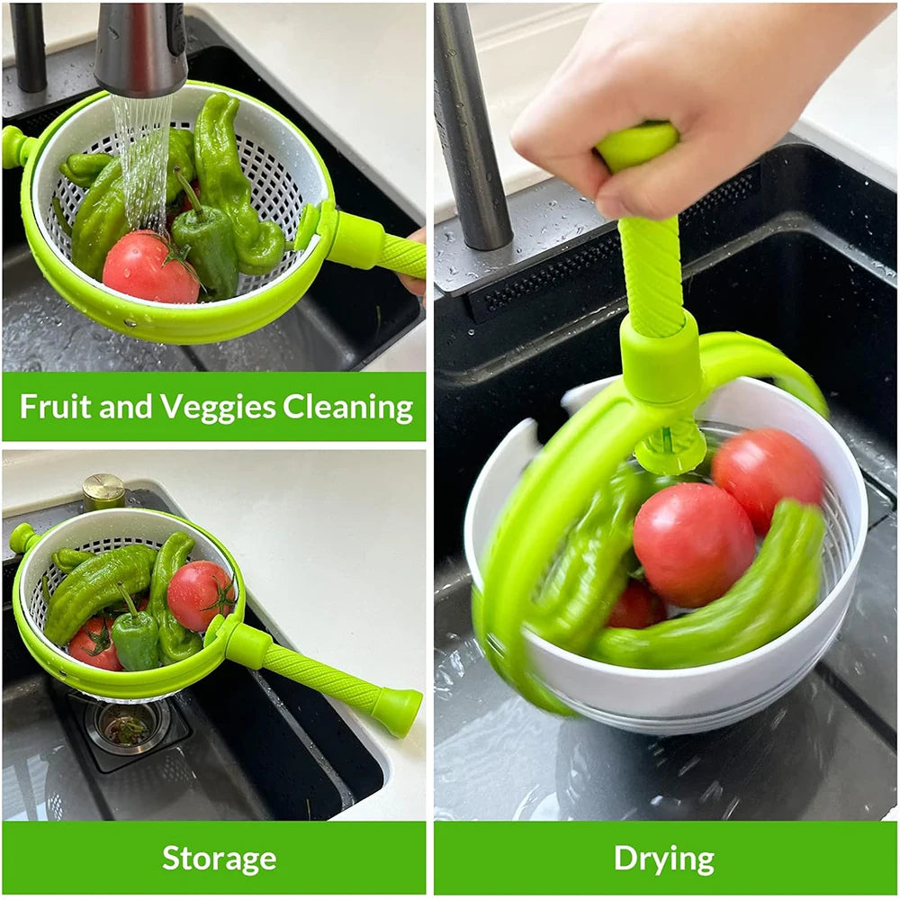 LMETJMA Salad Spinner: Effortless and Eco-Friendly Way to Wash Your Greens