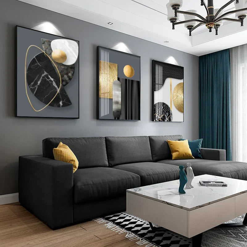 Modern Geometric Canvas Art – Elevate Your Home Décor