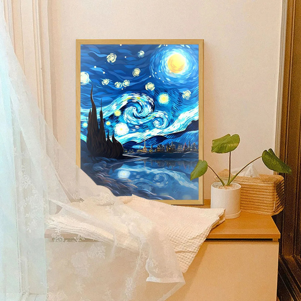 Van Gogh Anime LED Night Light: Art Meets Technology