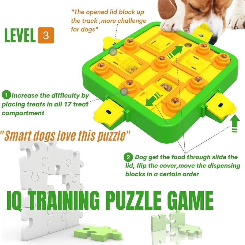 Comedero 3 en 1 Puzzle Pet: ¡Alimenta, juega y desafía a tu perro!