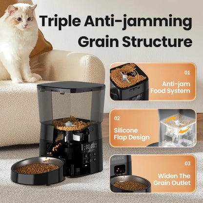 ROJECO Automatic Pet Feeder: Hassle-Free Feeding for Cats and Dogs