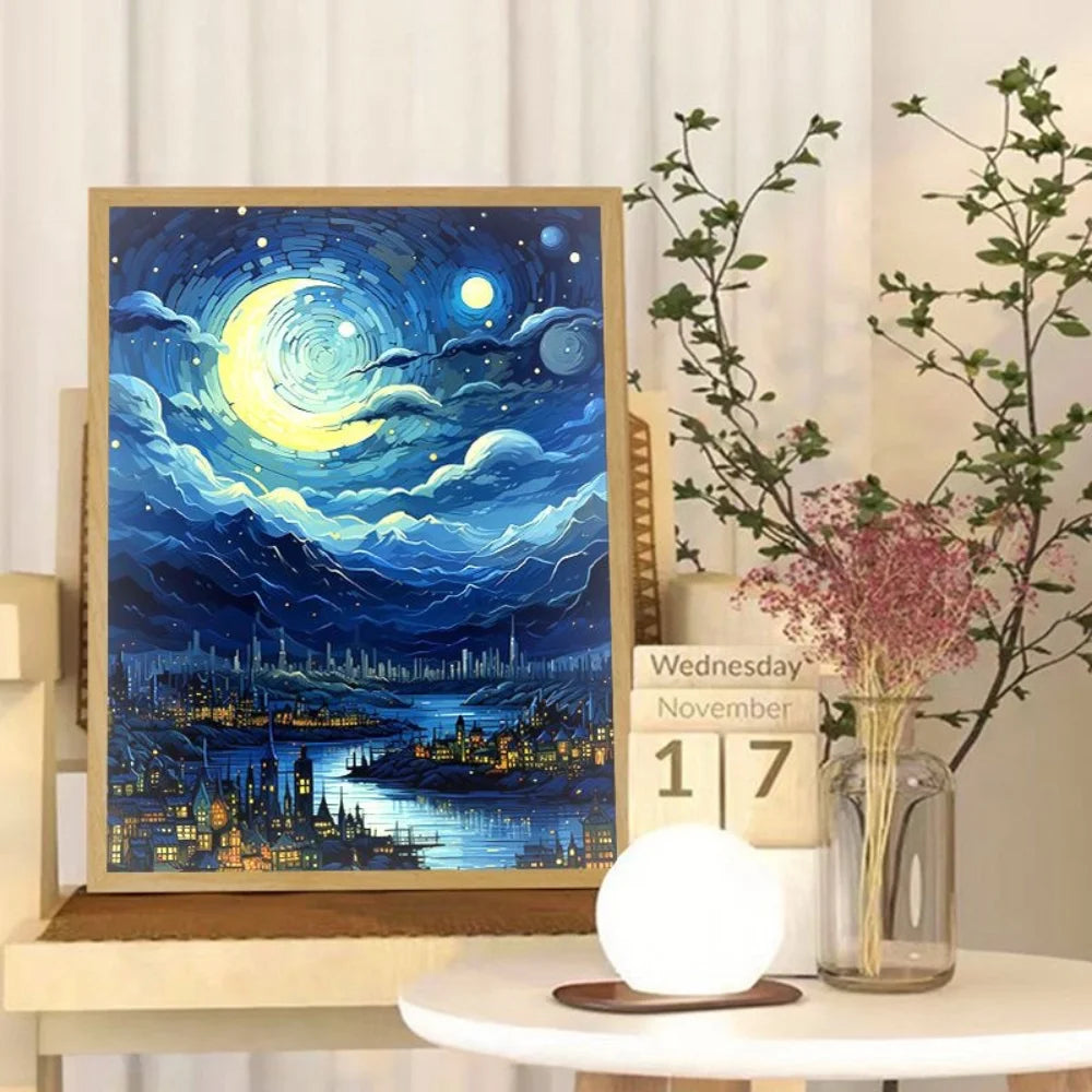 Van Gogh Anime LED Night Light: Art Meets Technology