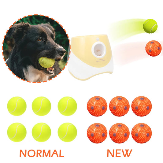 Playful Paws: 12 PCS Elastic Tennis Balls for Fetch Fun