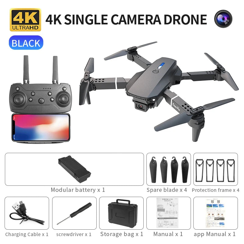 Mini drone E88 4K