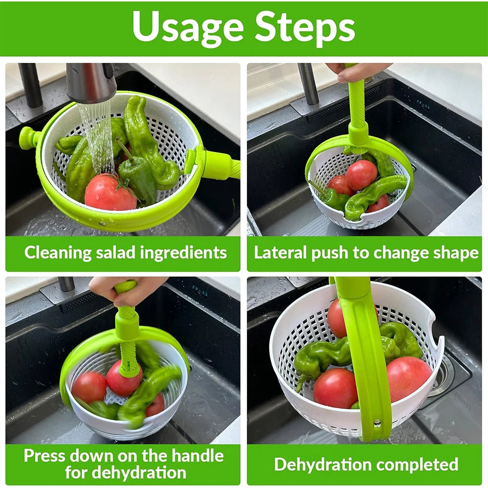 LMETJMA Salad Spinner: Effortless and Eco-Friendly Way to Wash Your Greens